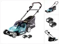 Makita Akkurasenmäher DLM 432 F2 36 V (2x 18 V) 43 cm + 2x Akku 3,0 Ah - ohne Ladegerät