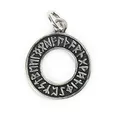 Drachensilber Runen Schmuck Silber Anhänger Rune Kettenanhänger älteres Futhark 925er Silber Gothic Wicca keltischer Schmuck