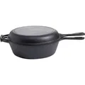 Gusseisenkuss 2in1 -Gusseisen Topf & Pfanne, Ø 26 cm (26 cm, Pfannenset + Topfset, Gusseisen) (43781248)