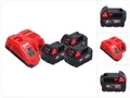 Milwaukee M18 NRG-503 Akku Starter Set 18 V + 3x M18 B5 Akku 5,0 Ah + M12-18 FC Akkupacks
