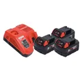 Milwaukee M18 NRG-503 Akku Starter Set 18 V + 3x 5,0 Ah Akku + Lader 4933451423