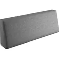 sunnypillow Palettenkissen mit abnehmbarem Bezug Rückenkissen 120x40x20/10cm Grau - Grau