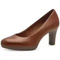 Tamaris Pumps, Trichterabsatz, Abendschuh, Festtagsschuh in klassischer Form braun 39 EU