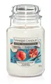 Yankee Candle Duftkerze Großes Glas Pomegranate Coconut 538 g, weiß