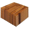 Mojawo Klickfliese 11er Holzfliese Akazienholz FSC®-zertifiziert 30x30cm Stecksystem