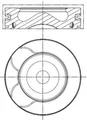 Motorkolben beschichtet 039 PI 00128 000 MAHLE für CITROËN FORD JAGUAR PEUGEOT