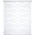 Doppelrollo Wave, Liedeco, Lichtschutz, ohne Bohren, freihängend, Klemmfix, Klemmfix-DUO-Rollo, Doppelrollo "Wave" weiß 80 cm x 150 cm