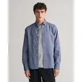 Gant Langarmhemd Slim Fit Oxford Hemd strukturiert langlebig dicker Oxford Hemd Slim Fit blau S
