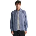 GANT Herren Slim Oxford Shirt Hemd, Persian Blue,S