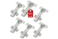 SO-TECH® Türbeschlag SMOOTH Topfband T52 Scharnier Eckanschlag Komplettset (6 St), 6er Set Standard gedämpft mit Kreuzplatte