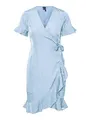 VERO MODA Womens Blue Bell Short Dresses