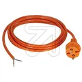 Anschlußleitung mit Konturenstecker H05BQ-F 2x1,0mm 3m