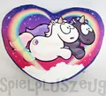 NICI 48638 Herz-Kissen Einhörner Star Bringer & Moon Keeper Herzförmiges Kissen