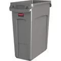 Rubbermaid - Slim Jim mit Luftschlitze 60 Liter - Polyethylene - Beige - Creme