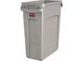 Rubbermaid Abfalleimer SLIM JIM®, Volumen 60 l, mit Lüftungskanälen, beige, ab 10 Stk