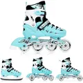 Inlineskates 4-IN-1 Größe M (35-38) Inliner Schlittschuhe wechselbare Kufen