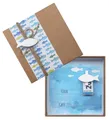 ZauberDeko Geschenkbox Geldgeschenk Verpackung Petrol Grün Fisch Kommunion Konfirmation