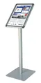 FRANKEN Infodisplay Standard A4 hoch, 80 cm Gesamthöhe, freistehend, tragbar, Aluminiumrahmen, BS0901