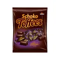 Schoko Toffees – 1 x 325 g – softe Toffee Kaubonbons mit feinherbem Schokoladenüberzug (30%) – Einzeln verpackte Süßigkeiten