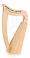 Classic Cantabile Keltische Harfe - Kompakte Celtic Harp aus Eschenholz - 12 Saiten - In C-Dur gestimmt - Inklusive Tasche und 2 Stimmschlüssel - Höhe: 51 cm