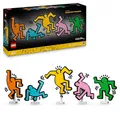 LEGO Art Keith Haring – Tanzende Figuren - Farbenfrohe DIY Wandkunst oder Schreibtisch Deko - Kreative Geschenkidee für Erwachsene - 31216