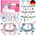 INOMO Einhorn Geschenke für Mädchen, Schmuck Basteln Mädchen Bastelset Kinder ab