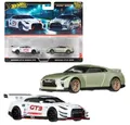 Hot Wheels Spielzeug-Rennwagen Nissan GT-R Nismo GT3 & Nissan GT-R Hot Wheels Premium Fahrzeuge
