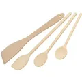 Fackelmann Kochlöffel und Pfannenwender-Set Eco, 4-teilig, Holz 31125