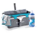 CLEANmaxx Fensterreiniger-Set 7-tlg. - inkl. Eimer, Wischer, Abzieher & Reiniger