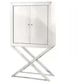 Casa Padrino Luxus Designer Barschrank Edelstahl verspiegelt - Luxus Hotel Möbel - Spiegel Möbel