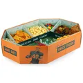 40YARDS American Football Snack Stadium – Großes XXL Snack Stadion (61 x 43 cm): Super Snackstadion als Deko für Football Bowl Party oder als Geschenk (wiederverwendbar)