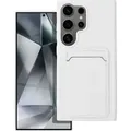 Case passend für Samsung S24 ULTRA Card Case white - Weiß