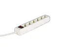 HAMA Steckdosenleiste 6-fach, mit Schalter, 1,4 m, Weiß (00030384) #1907351