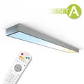 CCT LED Panel Set A 120x15cm 36W 3000K- 6000K Aufbaurahmen Fernbedienung