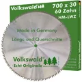 Volkswald® HM-Sägeblatt LWZ 700 x 30 mm Z= 60 KippsägeTischkreissäge Wechselzahn