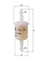 Kraftstofffilter Leitungsfilter 30mm MAHLE für ALFA ROMEO AUDI BMW CITROEN