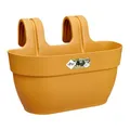 elho Vibia Campana Easy Hanger M 36 - Übertopf für Balkon & Außen - Ø 36.0 x H 26.5 cm - Gelb/Honig Gelb