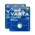 2x Varta V76PX SR44 Foto Batterie 1,55V 76 PX Knopfzelle RPX675 / RM675 1128MP