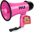 Pyle Megaphon mit Sirene, Signalhorn – Siren Megaphone – Mini Megafon Kinder & Erwachsene 20W, Faltbare Megaphone mit Sirene & Mikrofon, Lautstärke Einstellbar & Batteriebetrieben Reichweite: 550m