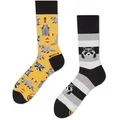 Many Mornings Freizeitsocken Many Mornings Socken Raccoon Bandit (1 Paar, 1-Paar, 1 Paar) immer ein dismatching Paar bunt 43-46