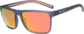 ZENOTTIC Herren Polarisierte TR90 Sonnenbrille UV400 Schutz Quadrat C16 Blau/Orange