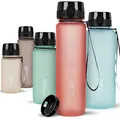 720°DGREE Trinkflasche 1l Sport “uberBottle“ softTouch +Sieb - BPA-Frei - Wasserflasche für Uni, Arbeit, Fitness, Fahrrad, Outdoor, Job - Sportflasche aus Tritan - Leicht, Stoßfest, Wiederverwendbar