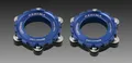 2x Ashima AC03-2 Adapter 15 20mm Achse Centerlock 6 loch Bremsscheiben blau