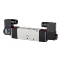 RIEGLER 116184-517.3405 5/3-Wegeventil elektropneum. Mitte bel., G 3/8, 24VDC, 950l/min, 1Stk