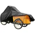 DS Covers Cargo bike cover für zweispurige Cargobikes mit verbautem Regenverdeck