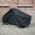 Schutzhülle für Fahrrad DS Covers Cargo mit Regenverdeck Schwarz (außen) 225x