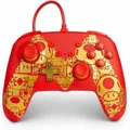 Verbesserter Kabelgebundener PowerA Controller für Nintendo Switch – Golden M, Gamepad, Game-Controller, Kabelgebundener Controller, Offiziell Lizenziert