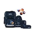 ergobag Schulranzen Cubo (5tlg., inkl. Sportbeutel, Federmäppchen, Schlampermäppchen und Kletties)