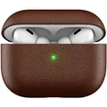 KeyBudz Artisan, Leder Ladecase für Apple AirPods Pro 2, braun