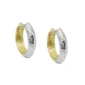 Creole 14x3mm Klappscharnier bicolor durchlegiert 9Kt GOLD